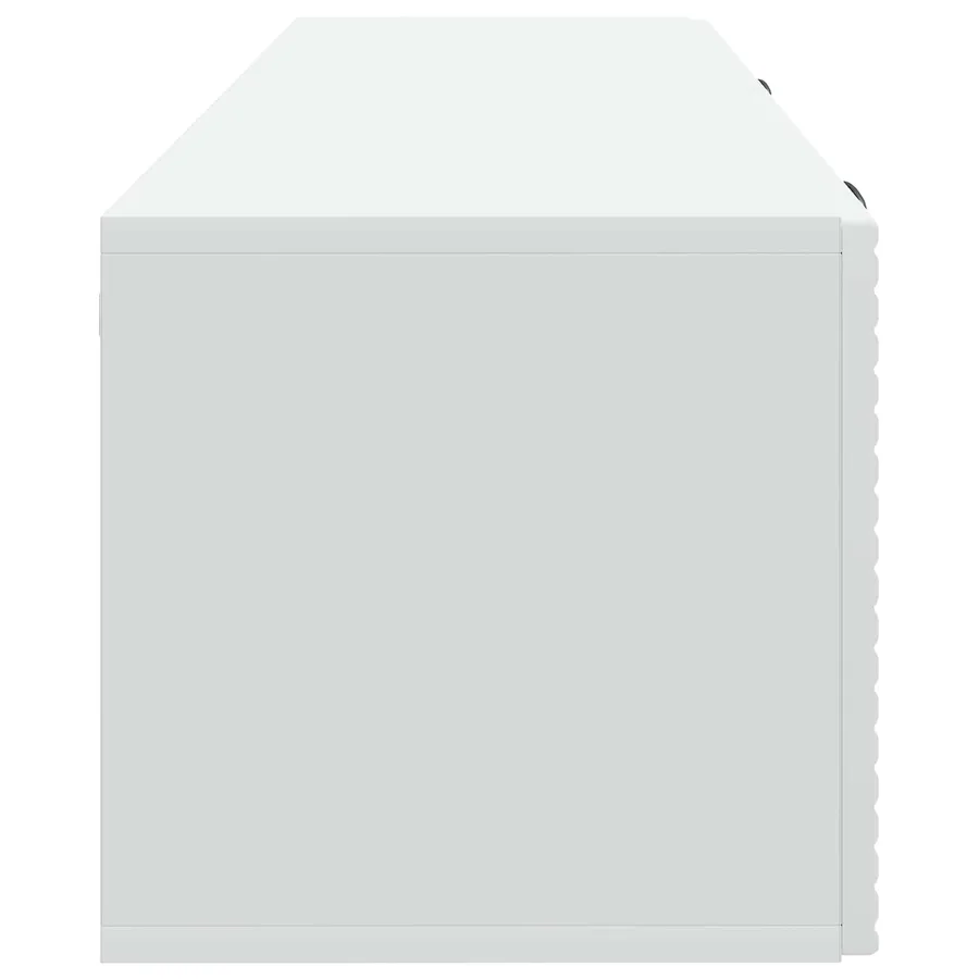 Meuble TV mural Blanc 98 x 31 x 30 cm Bois d'ingénierie - 7