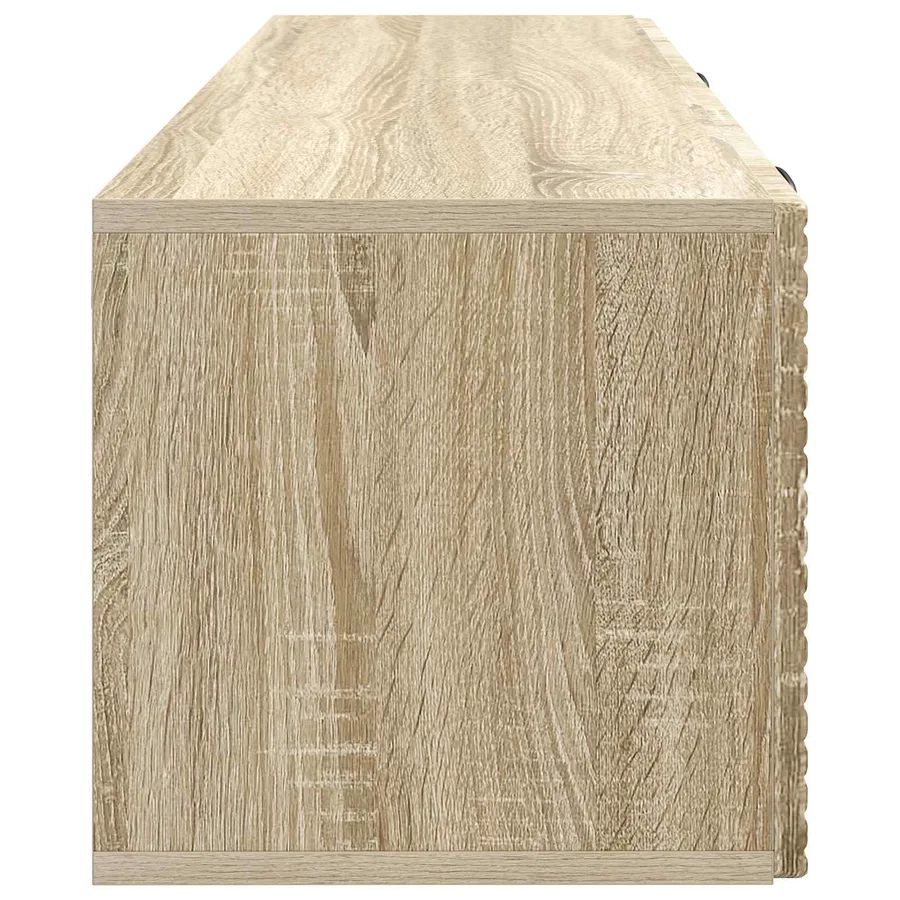 Meuble TV mural Chêne Sonoma 98 x 31 x 30 cm Bois d'ingénierie - 7