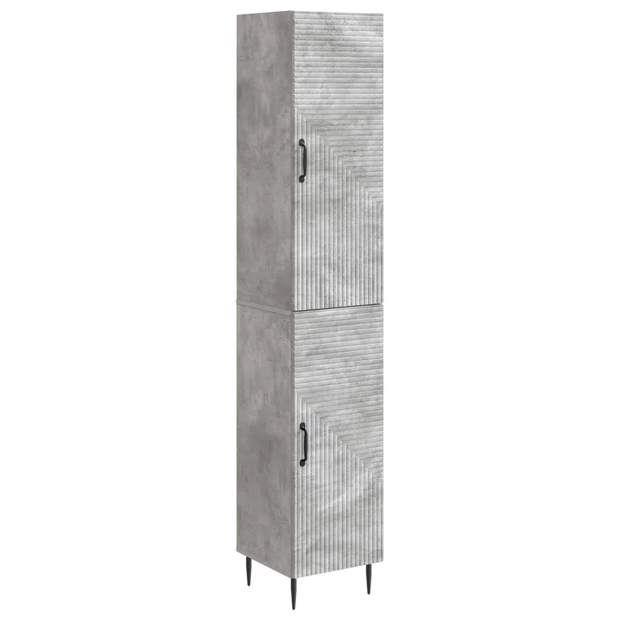 Ensemble de Meubles 2 pcs Gris béton 33 x 34,5 x 89,5 cm - 2