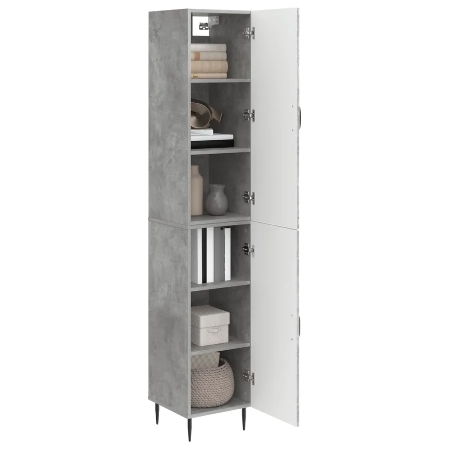 Ensemble de Meubles 2 pcs Gris béton 33 x 34,5 x 89,5 cm - 3