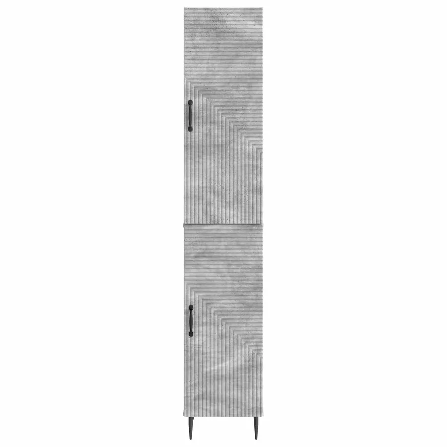 Ensemble de Meubles 2 pcs Gris béton 33 x 34,5 x 89,5 cm - 5