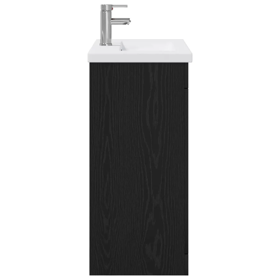 Ensemble de mobilier de salle de bain Chêne noir - 6