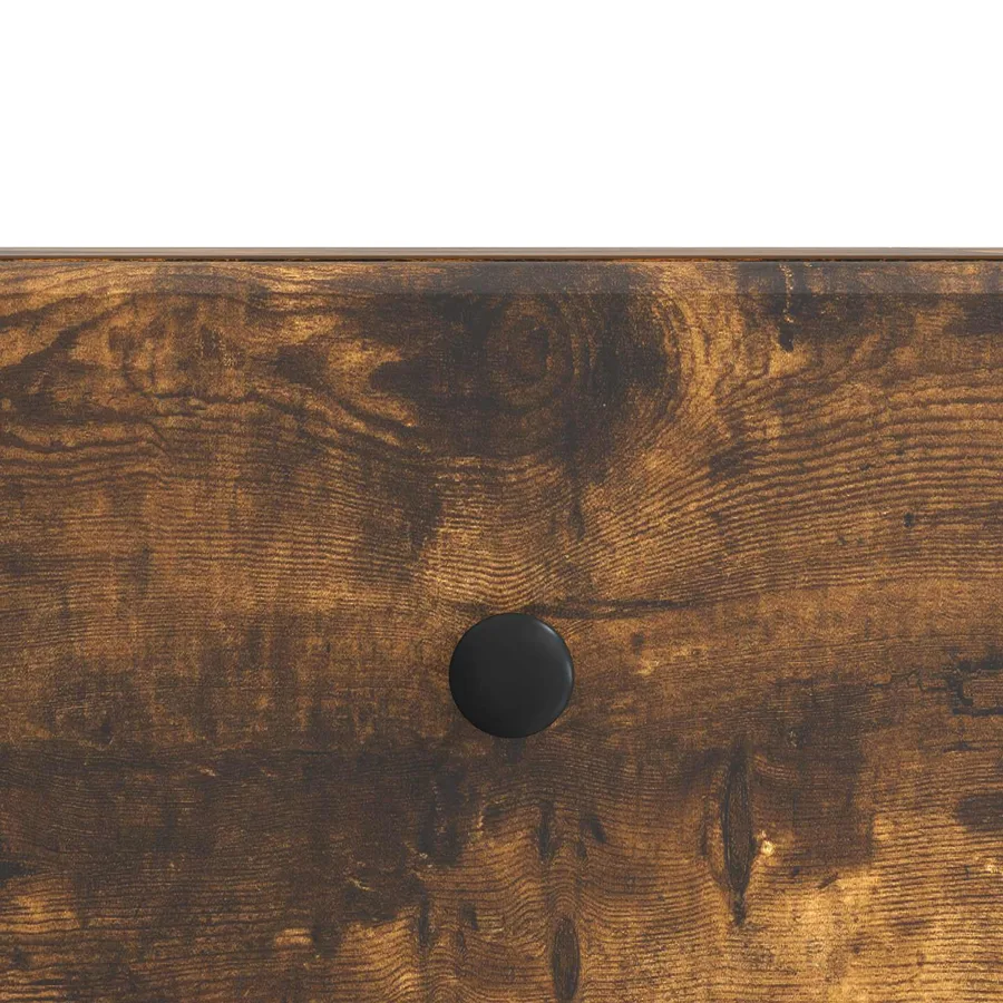 Meuble TV Chêne fumé 147 x 34,5 x 30 cm Bois d'ingénierie - 10