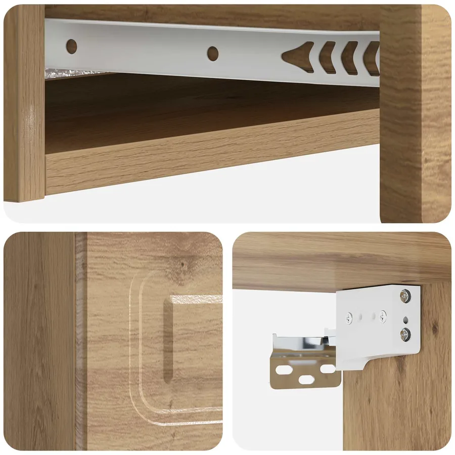 Table d'appoint murale 87,5 x 34,5 x 17 cm Bois d'ingénierie - 8