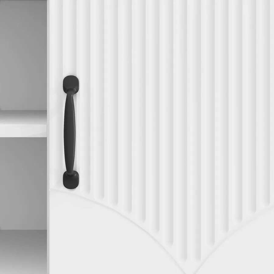 Meuble TV Blanc brillant 102 x 34,5 x 47 cm Bois d'ingénierie - 10