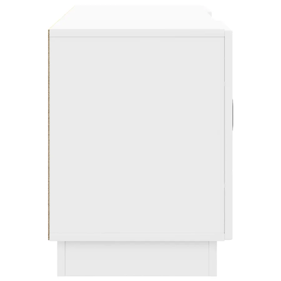 Meuble TV Blanc brillant 102 x 34,5 x 47 cm Bois d'ingénierie - 7
