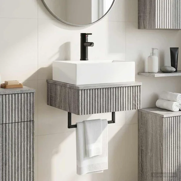 Basin de lavage mural Sonoma gris 40 x 41 x 39 cm