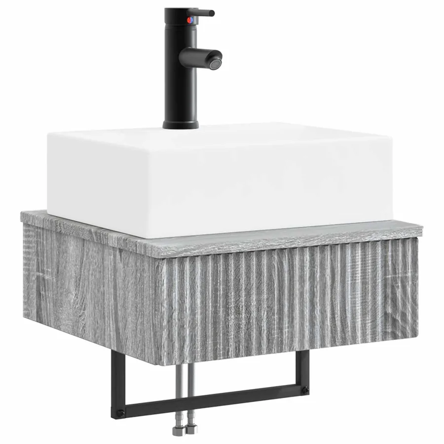 Basin de lavage mural Sonoma gris 40 x 41 x 39 cm - 2