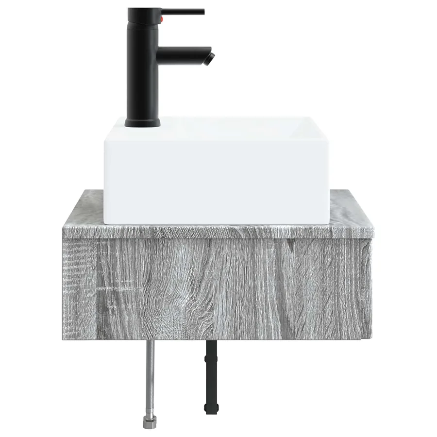 Basin de lavage mural Sonoma gris 40 x 41 x 39 cm - 4
