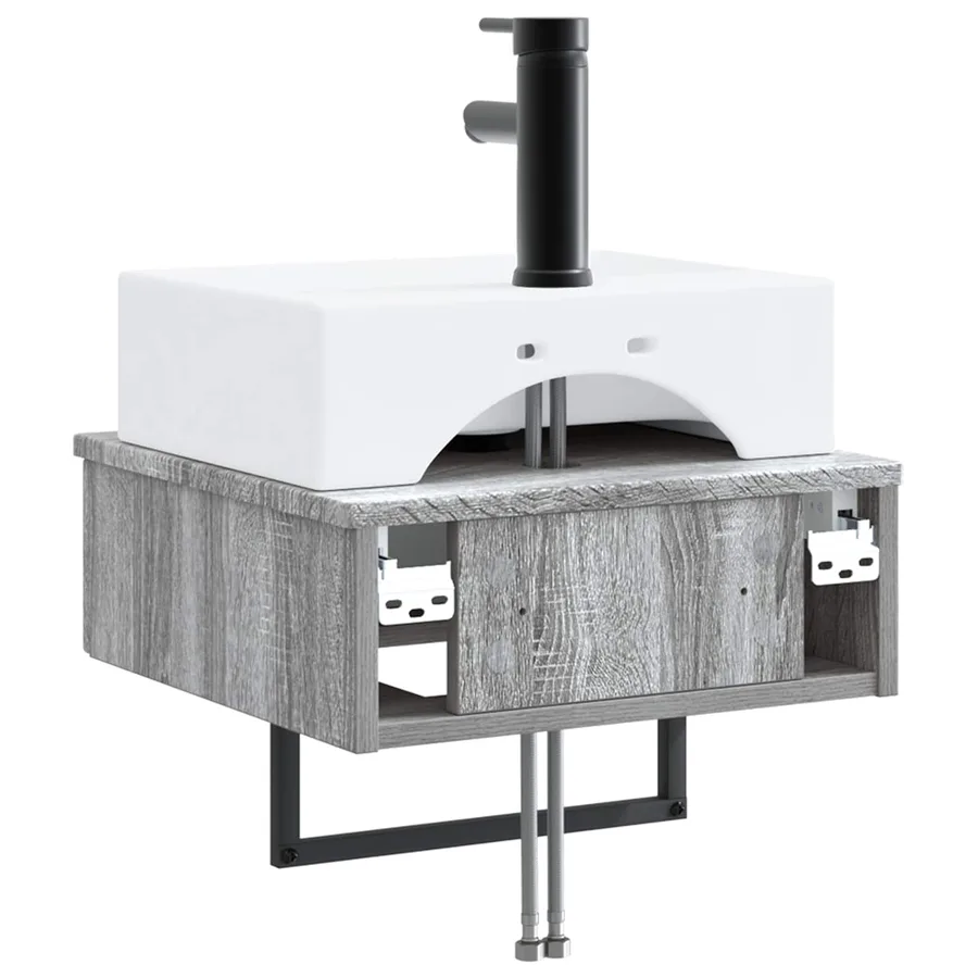Basin de lavage mural Sonoma gris 40 x 41 x 39 cm - 5