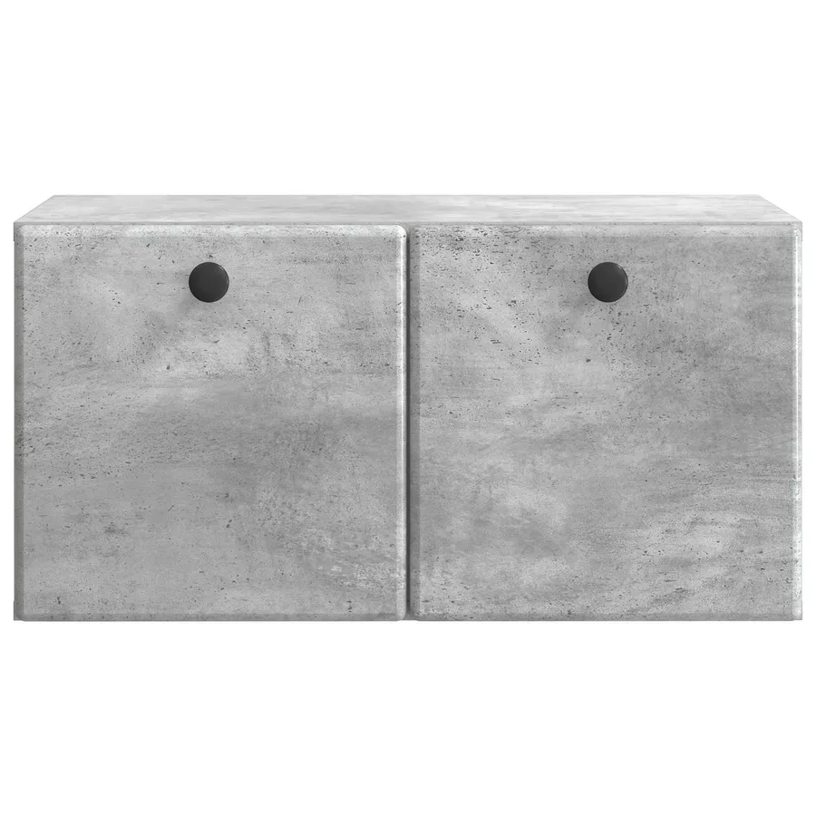 Meuble TV mural 59,5 x 31 x 30 cm Gris béton Bois d'ingénierie - 6