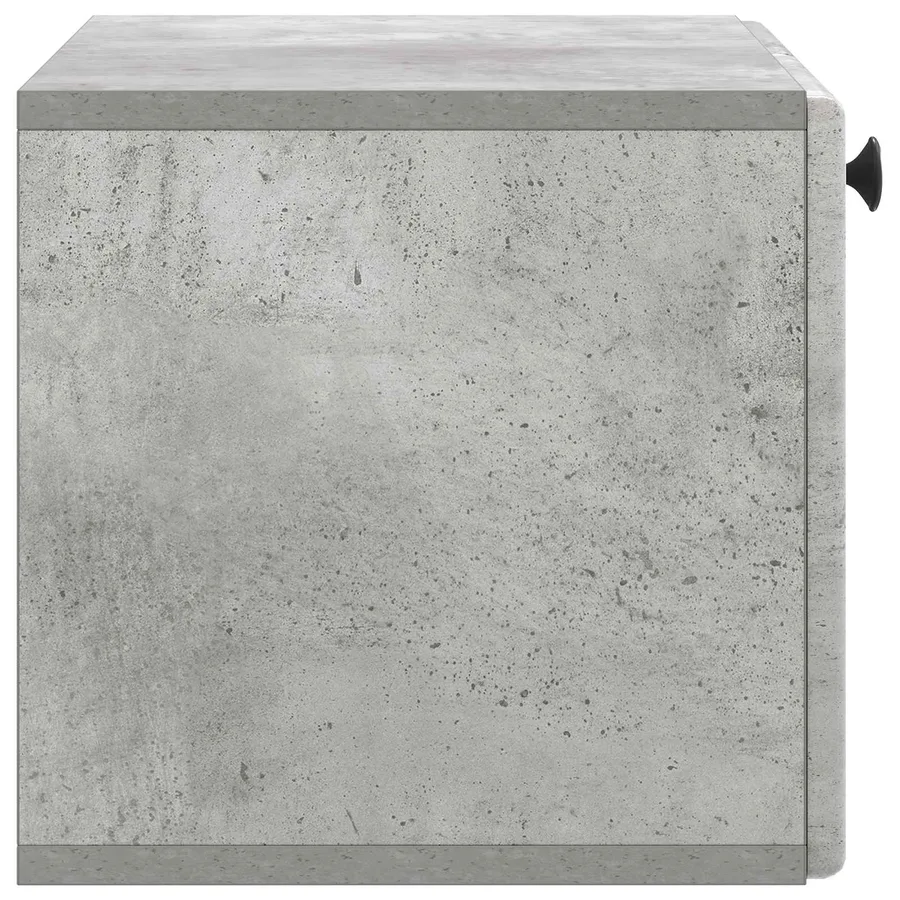 Meuble TV mural 59,5 x 31 x 30 cm Gris béton Bois d'ingénierie - 7