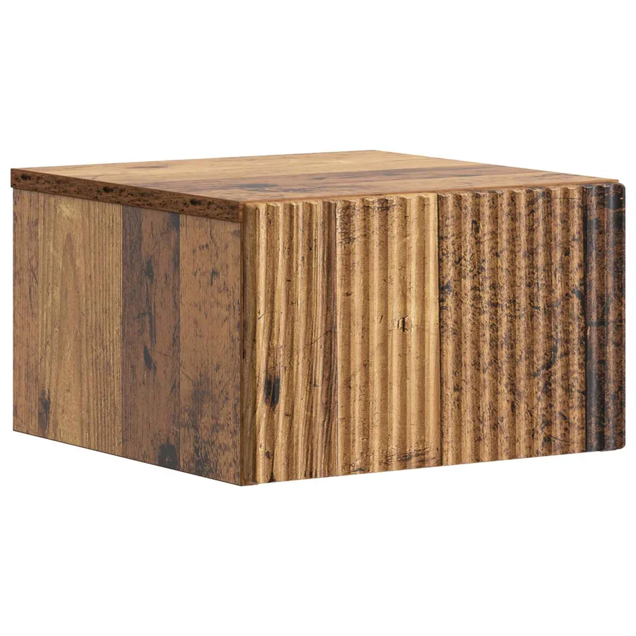 Cabinet de chevet mural 2 pcs Bois ancien 33 x 34,5 x 20 cm - 5