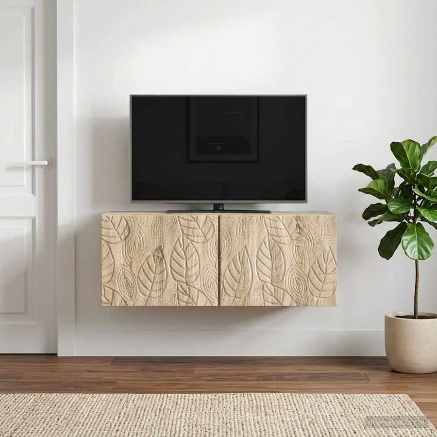 Meuble TV mural 59,5 x 31 cm Chêne Sonoma Bois d'ingénierie - 3