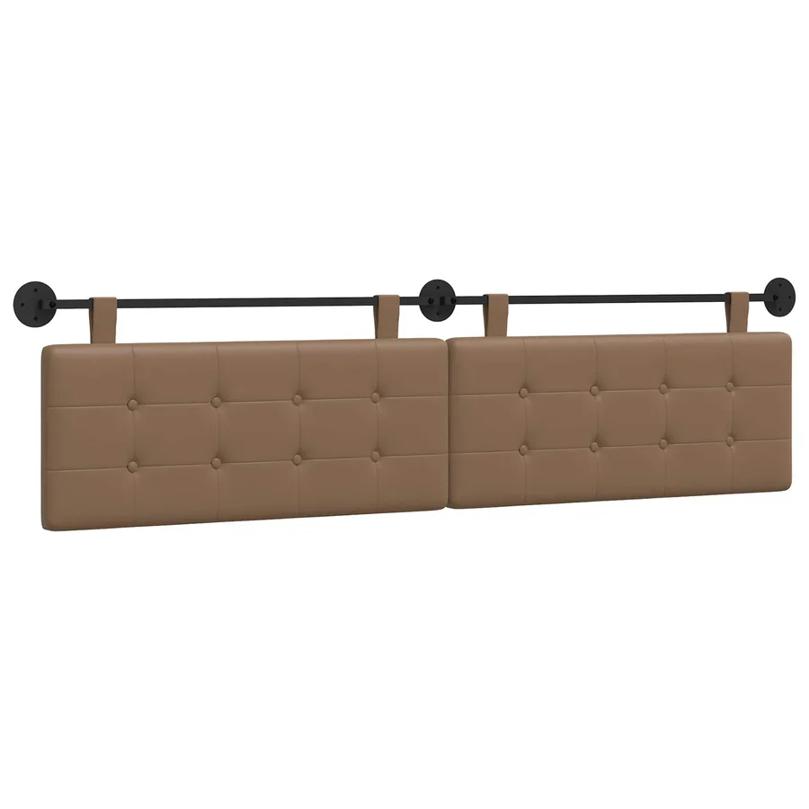 Tête de lit suspendue Cappuccino Simili cuir - 2