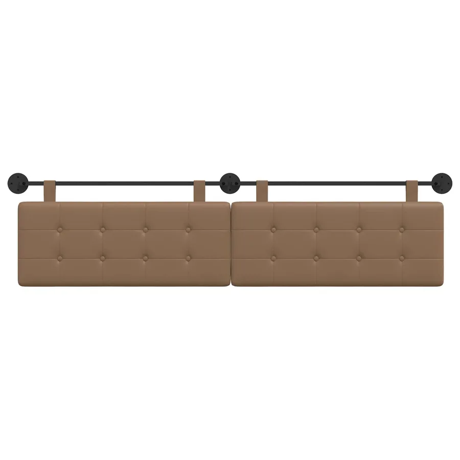Tête de lit suspendue Cappuccino Simili cuir - 5