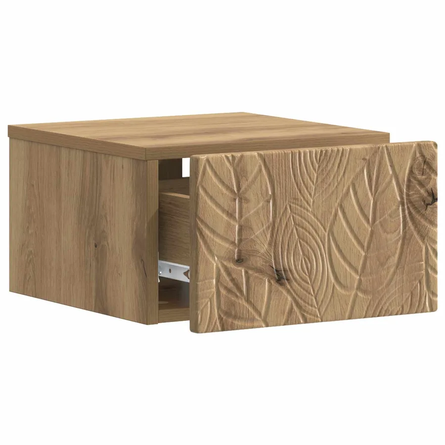 Table d'appoint murale 2 pc Chêne artisanal 34,5 x 33 x 20 cm - 5