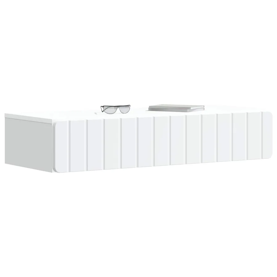 Table d'appoint murale Blanc 87,5 x 34,5 x 17 cm - 3