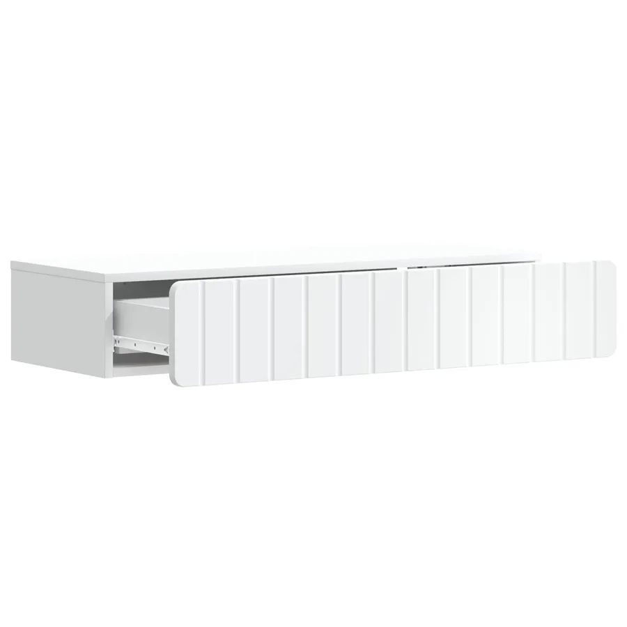 Table d'appoint murale Blanc 87,5 x 34,5 x 17 cm - 4