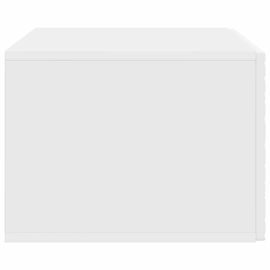 Meuble TV mural 59,5 x 31 cm Blanc Bois d'ingénierie - 6