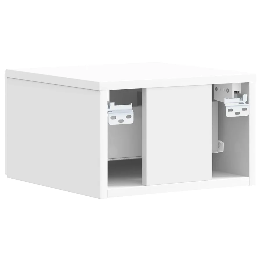 Table d'appoint murale Blanc brillant 34,5 x 33 x 20 cm - 6