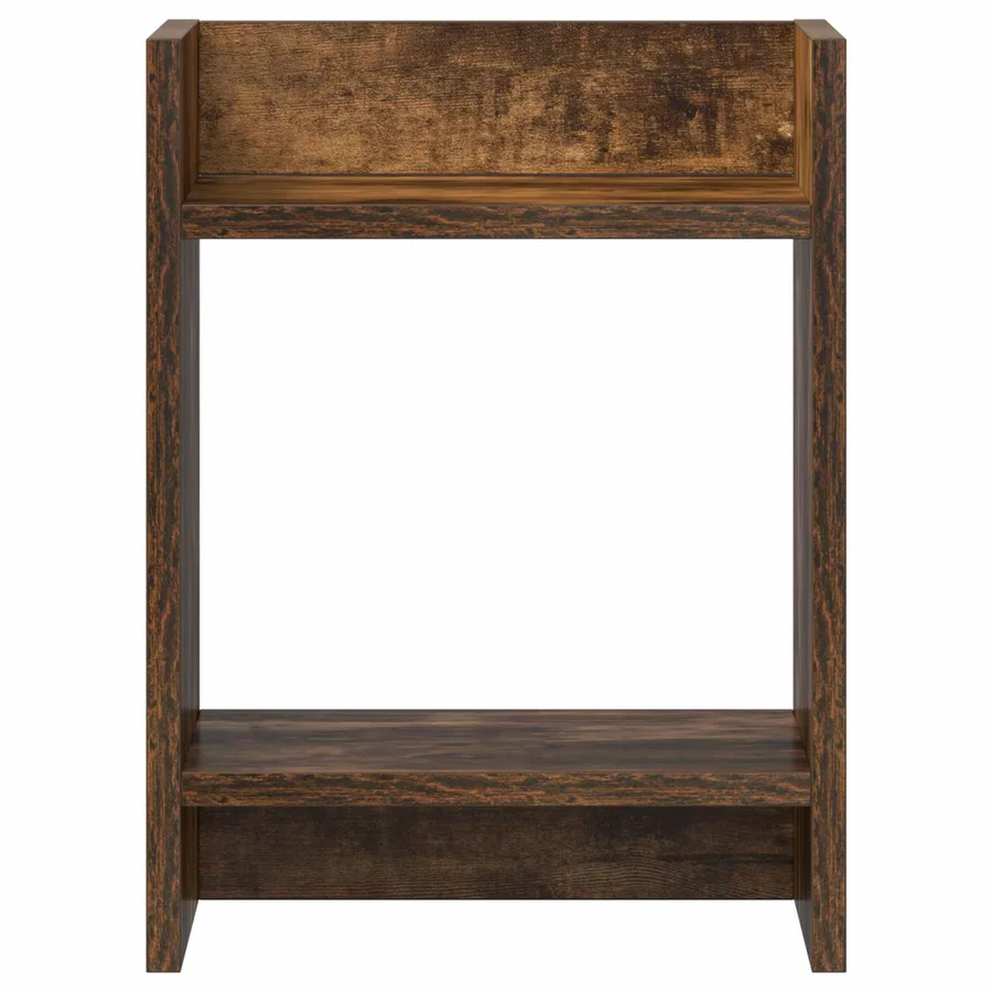 Support de Plante Chêne Fumé 30 x 30 x 40 cm Bois d’ingénierie - 5