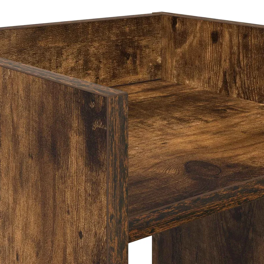 Support de Plante Chêne Fumé 30 x 30 x 40 cm Bois d’ingénierie - 8