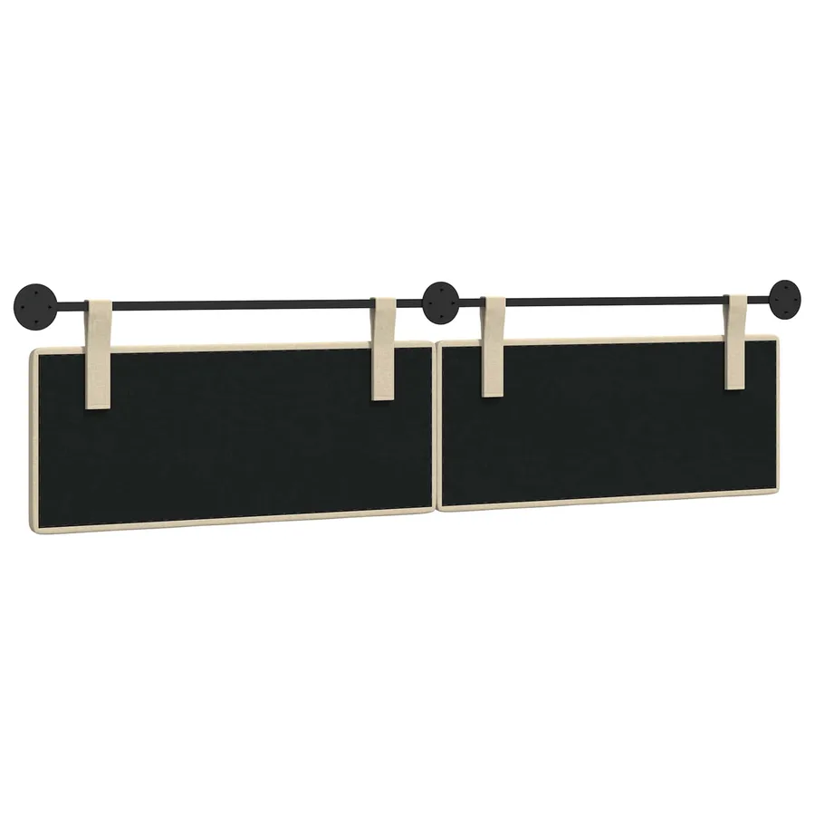 Tête de lit suspendue Crème tissu - 7