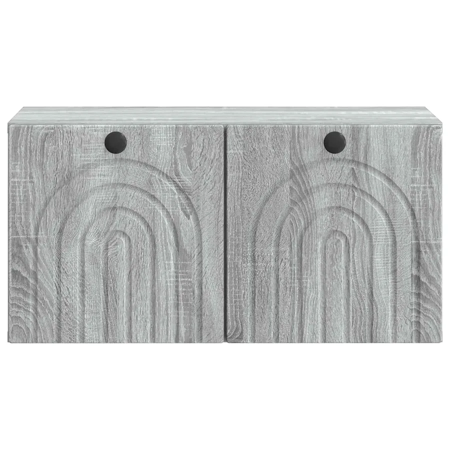 Meuble TV mural Sonoma gris 59,5 x 31 x 30 cm Bois d'ingénierie - 6