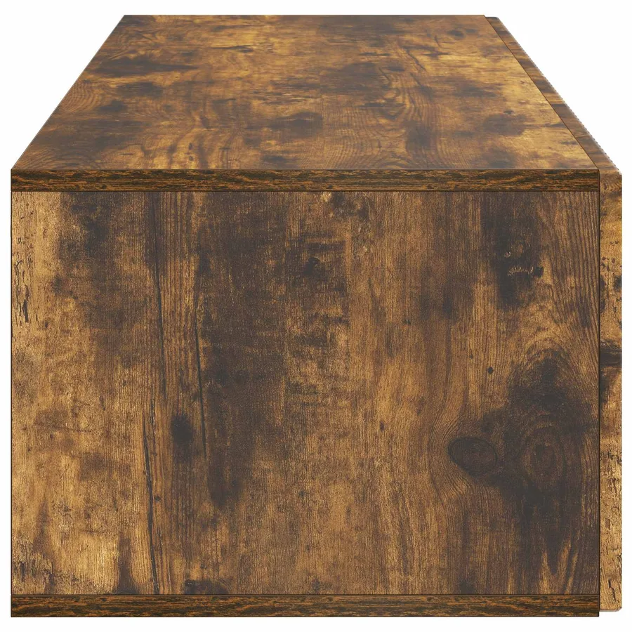 Meuble TV mural Chêne fumé 98 x 41 x 30 cm Bois d'ingénierie - 7
