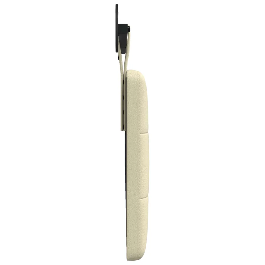 Tête de lit suspendue Crème Simili cuir - 6