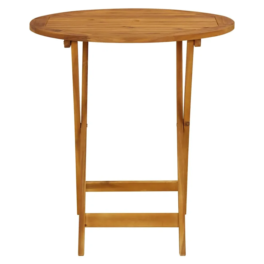 Table pliable de jardin 70 cm Bois d'acacia solide - 4