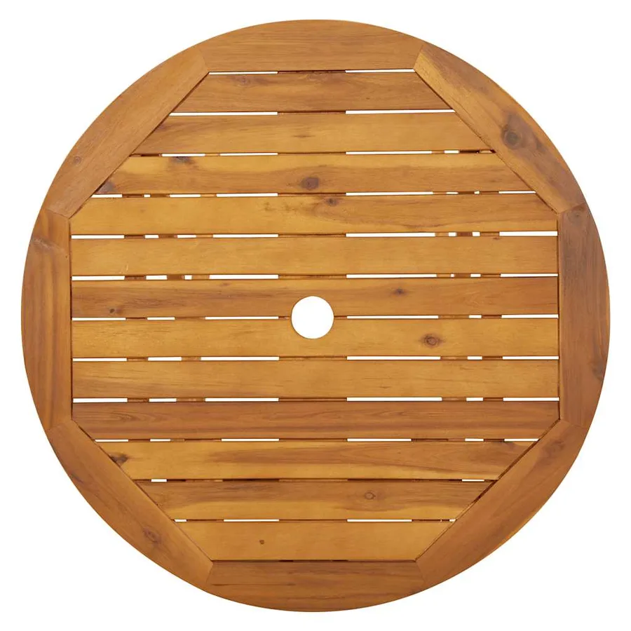 Table pliable de jardin 70 cm Bois d'acacia solide - 7