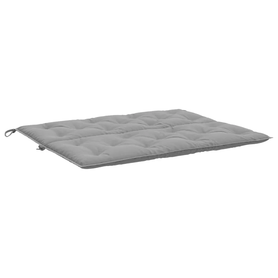 Coussin de banc de jardin gris 120x(50+50)x7 cm tissu oxford - 5