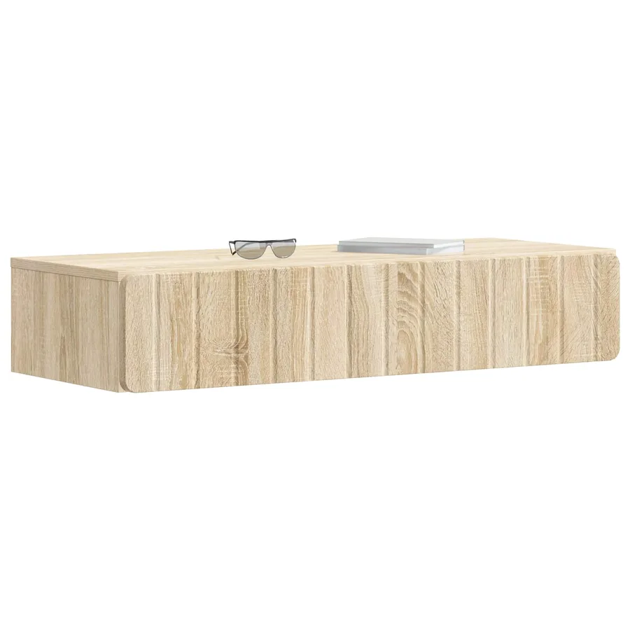 Table d'appoint murale Chêne Sonoma 87,5 x 34,5 x 17 cm - 3