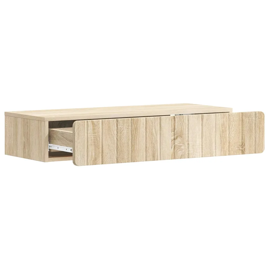 Table d'appoint murale Chêne Sonoma 87,5 x 34,5 x 17 cm - 4
