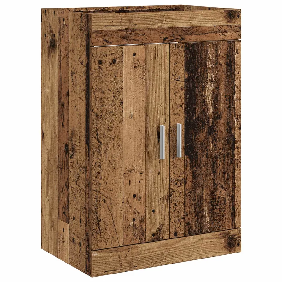Meuble sous lavabo de salle de bain Bois ancien - 4