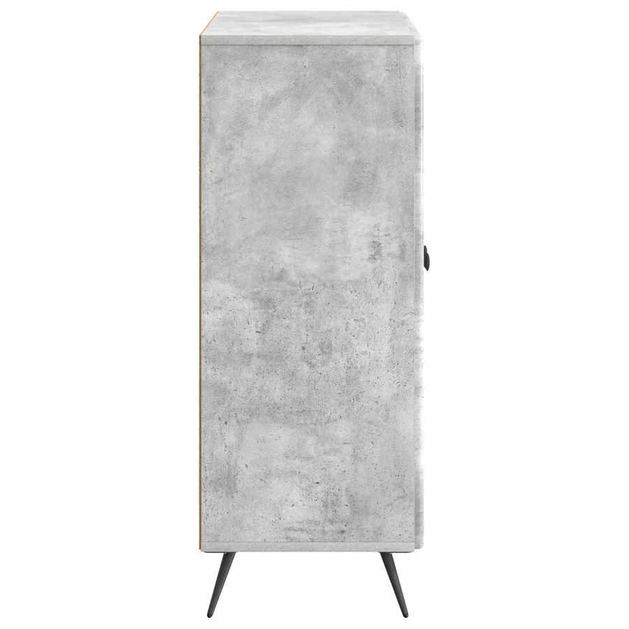 Buffet Gris béton 66 x 34,5 x 90 cm Bois d'ingénierie - 7