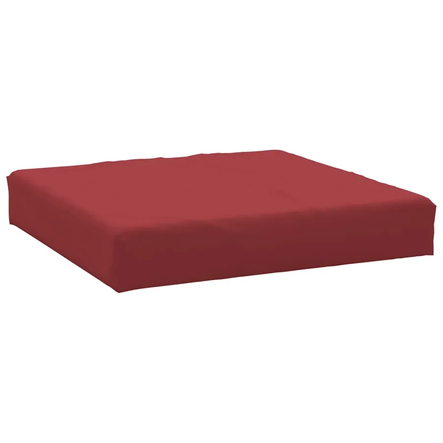 Coussin de palette rouge bordeaux tissu oxford - 2