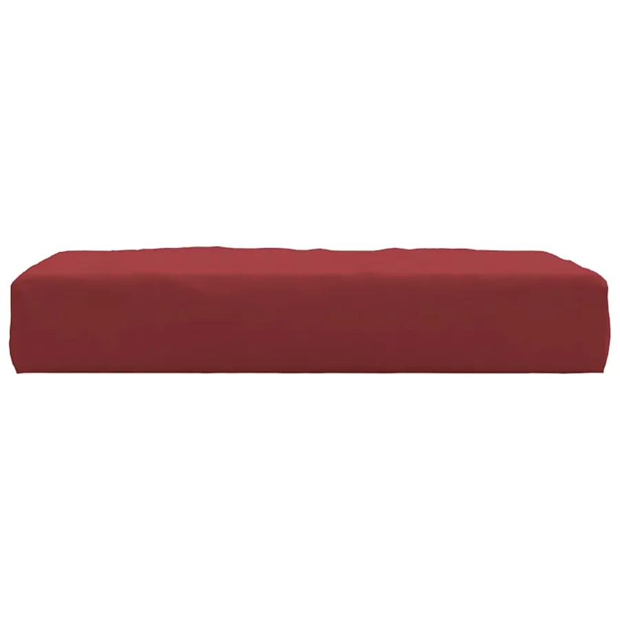 Coussin de palette rouge bordeaux tissu oxford - 4