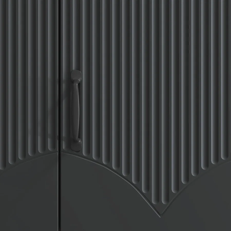 Meuble TV Noir 99 x 34,5 x 47 cm Bois d'ingénierie - 10