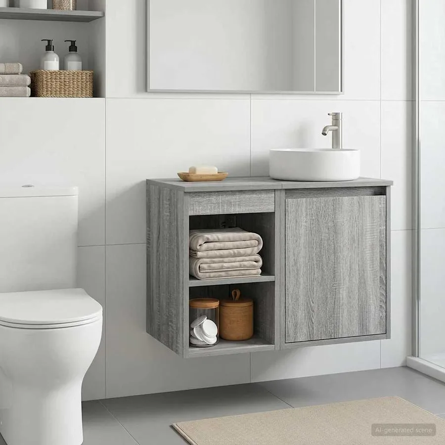 Meuble de Salle de Bain In-between Sonoma gris - 4