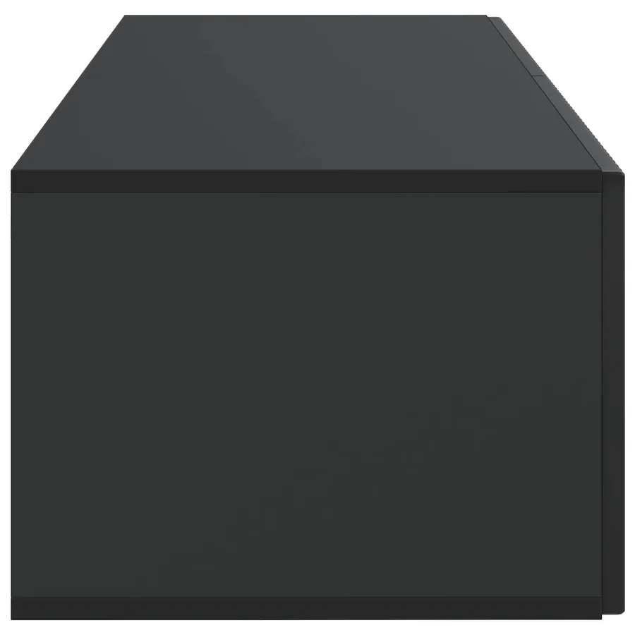 Meuble TV mural Noir 98 x 41 x 30 cm Bois d'ingénierie - 7