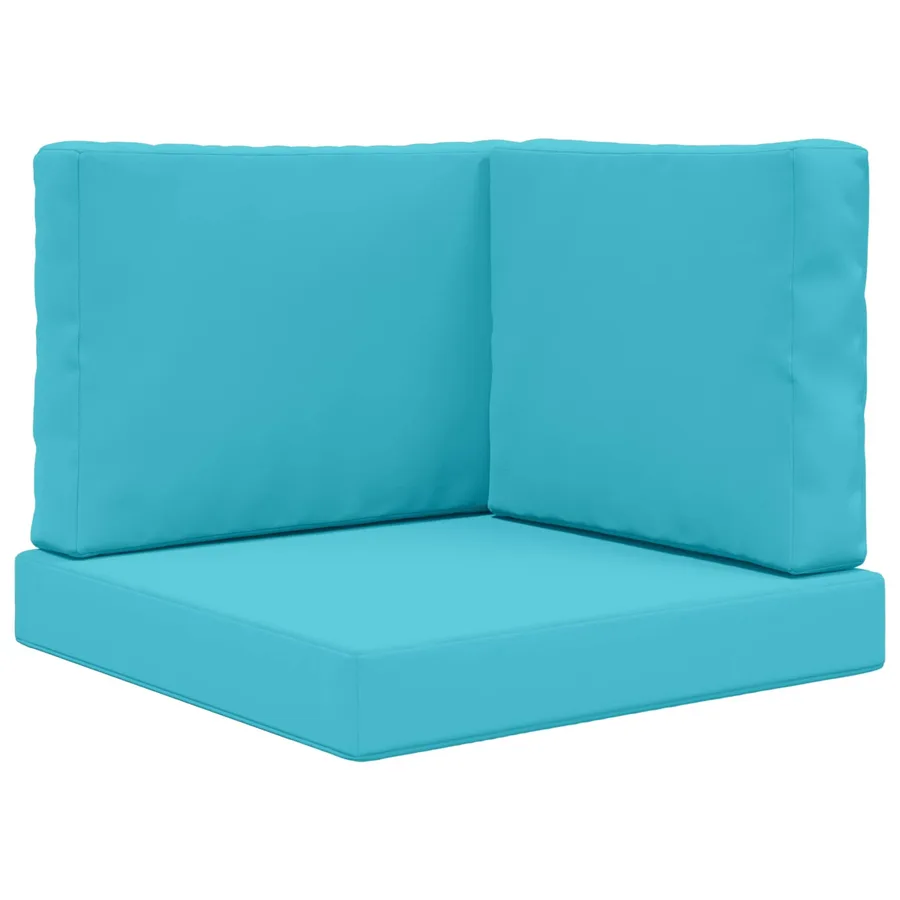 Coussin de canapé d'extérieur 3 pcs Turquoise Polyester - 2