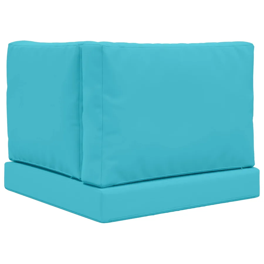 Coussin de canapé d'extérieur 3 pcs Turquoise Polyester - 7
