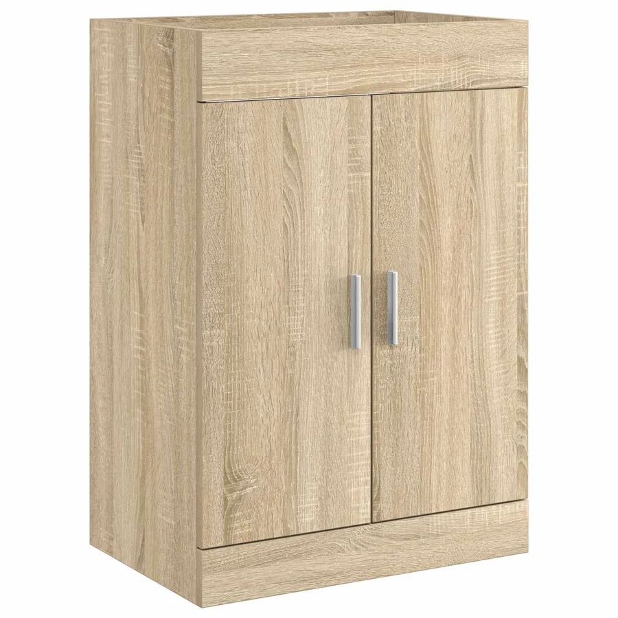 Ensemble de mobilier de salle de bain Chêne Sonoma - 4