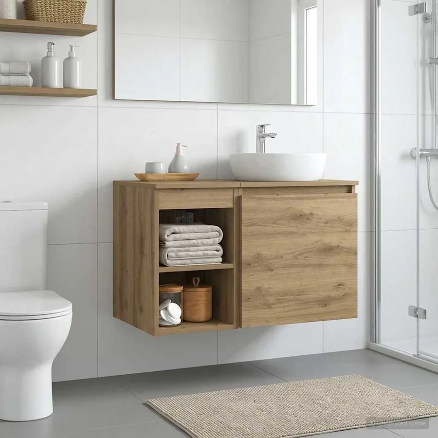 Meuble de Salle de Bain In-between Chêne artisanal