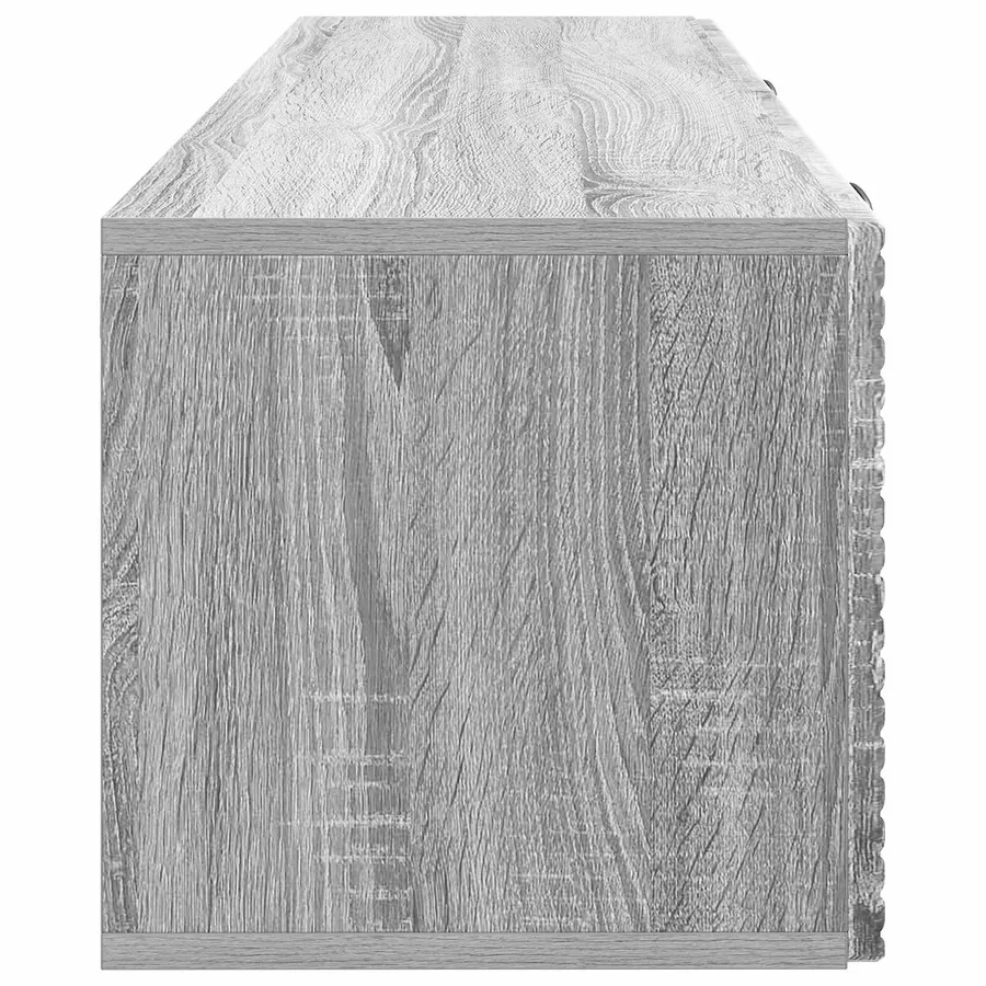Meuble TV mural Sonoma gris 98 x 31 x 30 cm Bois d'ingénierie - 7