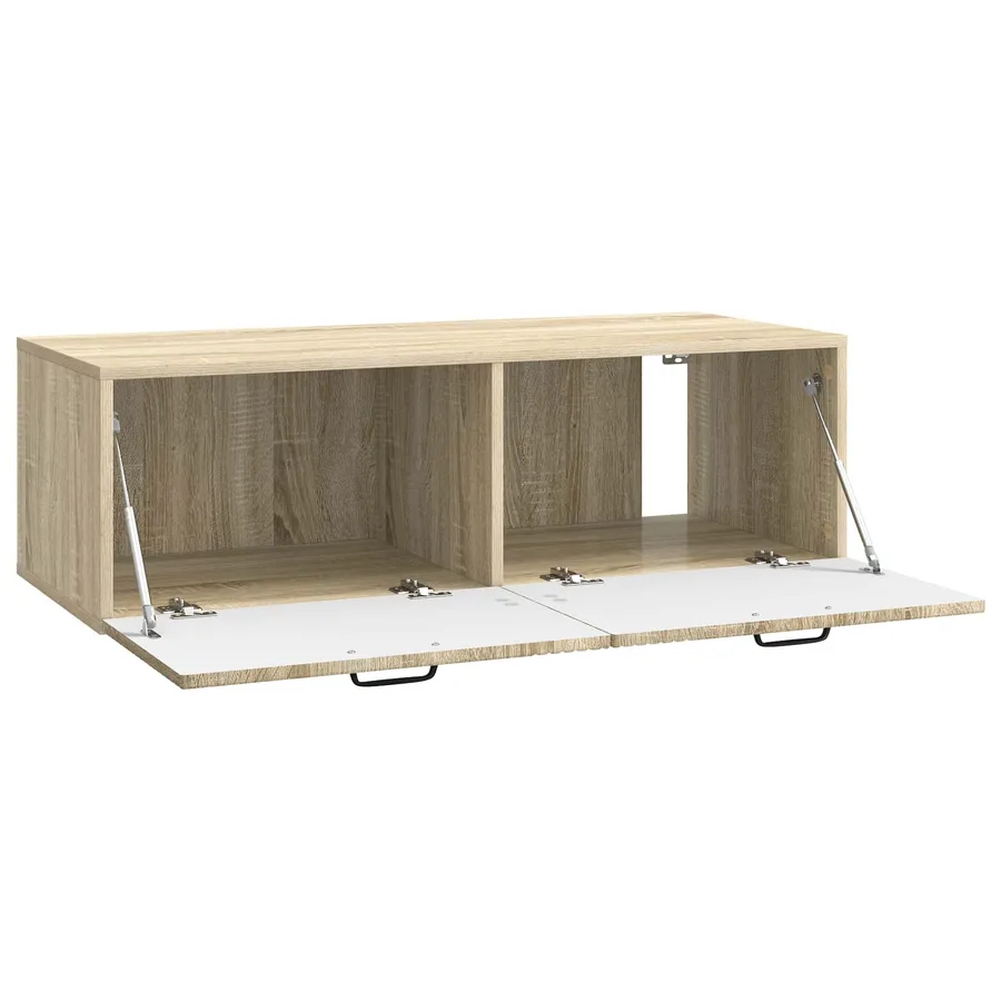 Meuble TV mural Chêne Sonoma 98 x 41 x 30 cm Bois d'ingénierie - 5