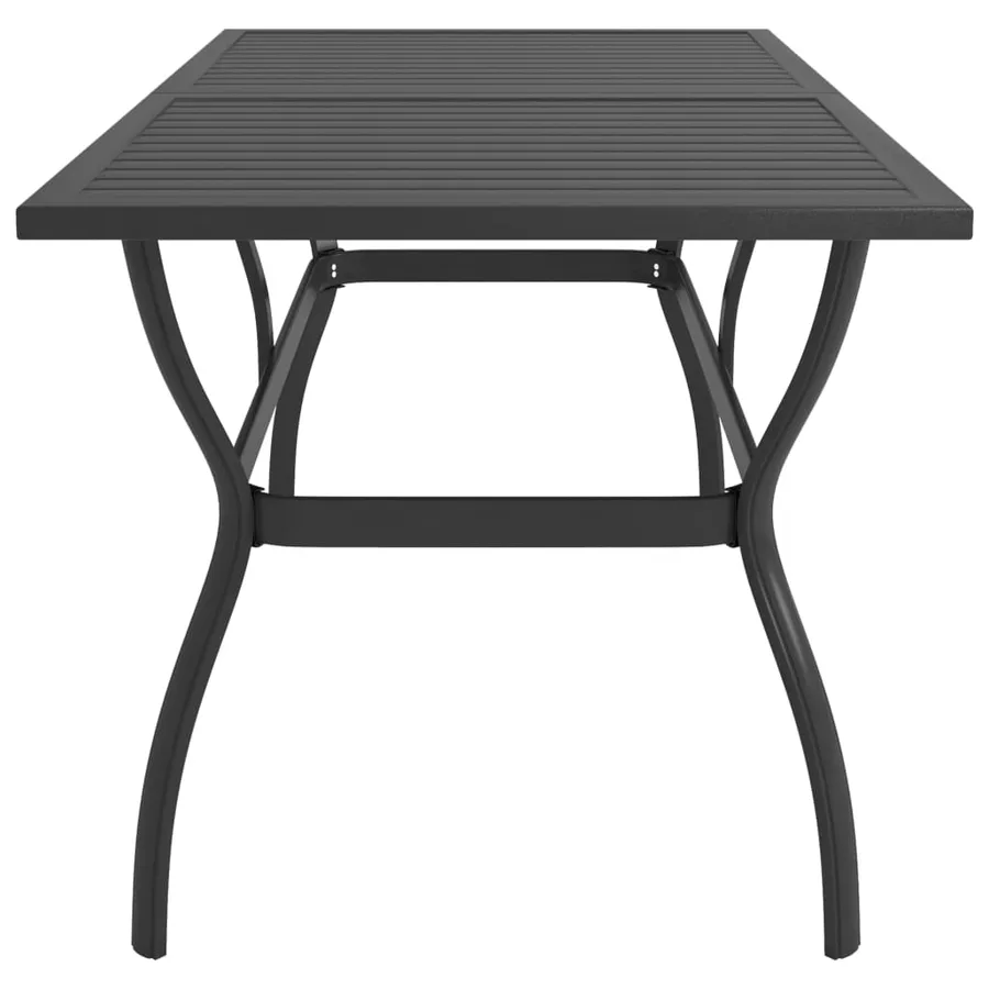 Ensemble à manger de jardin 7 pcs textilène et acier - 5